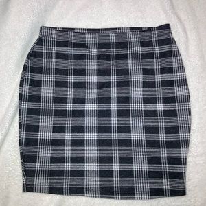 plaid mini skirt